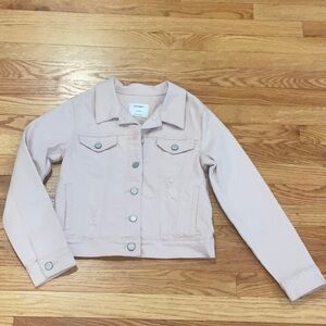 Gilr’s pink denim jacket L 10-12